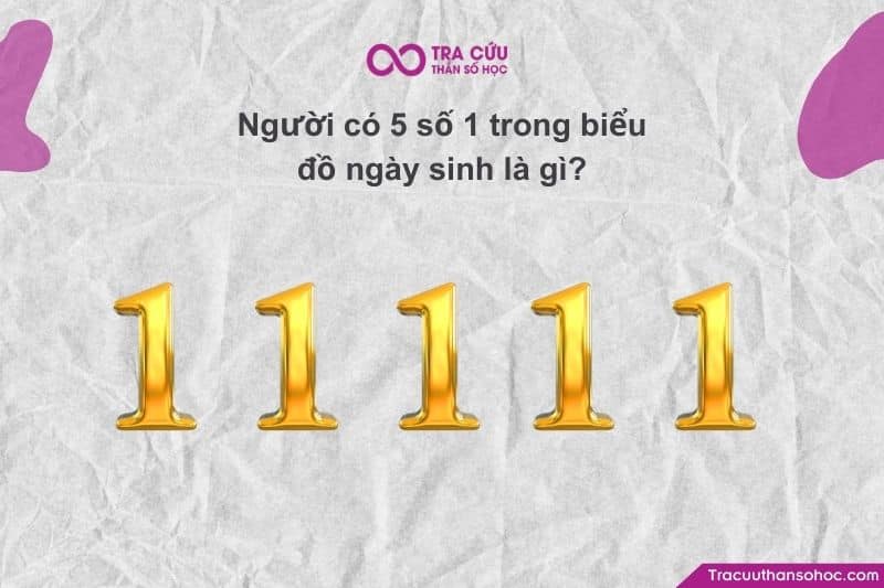 Khám phá đặc điểm người có 5 số 1 trong biểu đồ ngày sinh