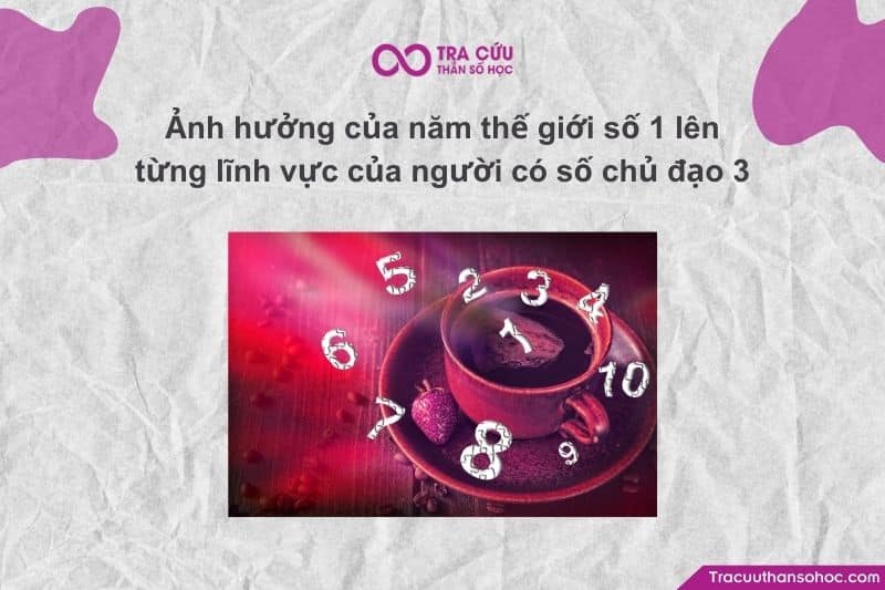 Năm thế giới số 1 mang tính chất "khai phá", trong khi số chủ đạo 3 mang tính chất "lan tỏa".