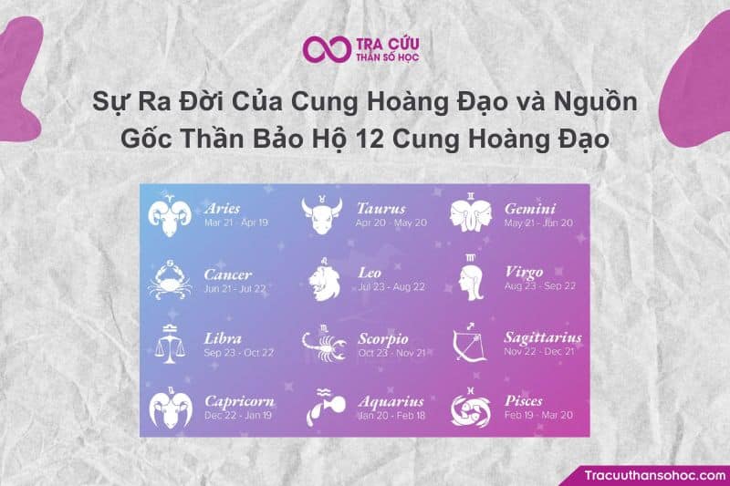 Sự Ra Đời Của Cung Hoàng Đạo và Nguồn Gốc Thần Bảo Hộ 12 Cung Hoàng Đạo