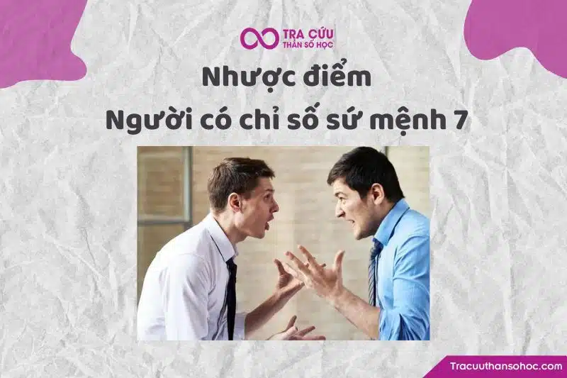 Nhược điểm chỉ số sứ mệnh 7